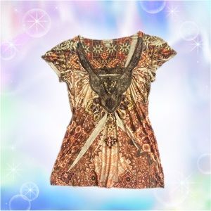 🥮 vintage y2k boho tunic top 🥮